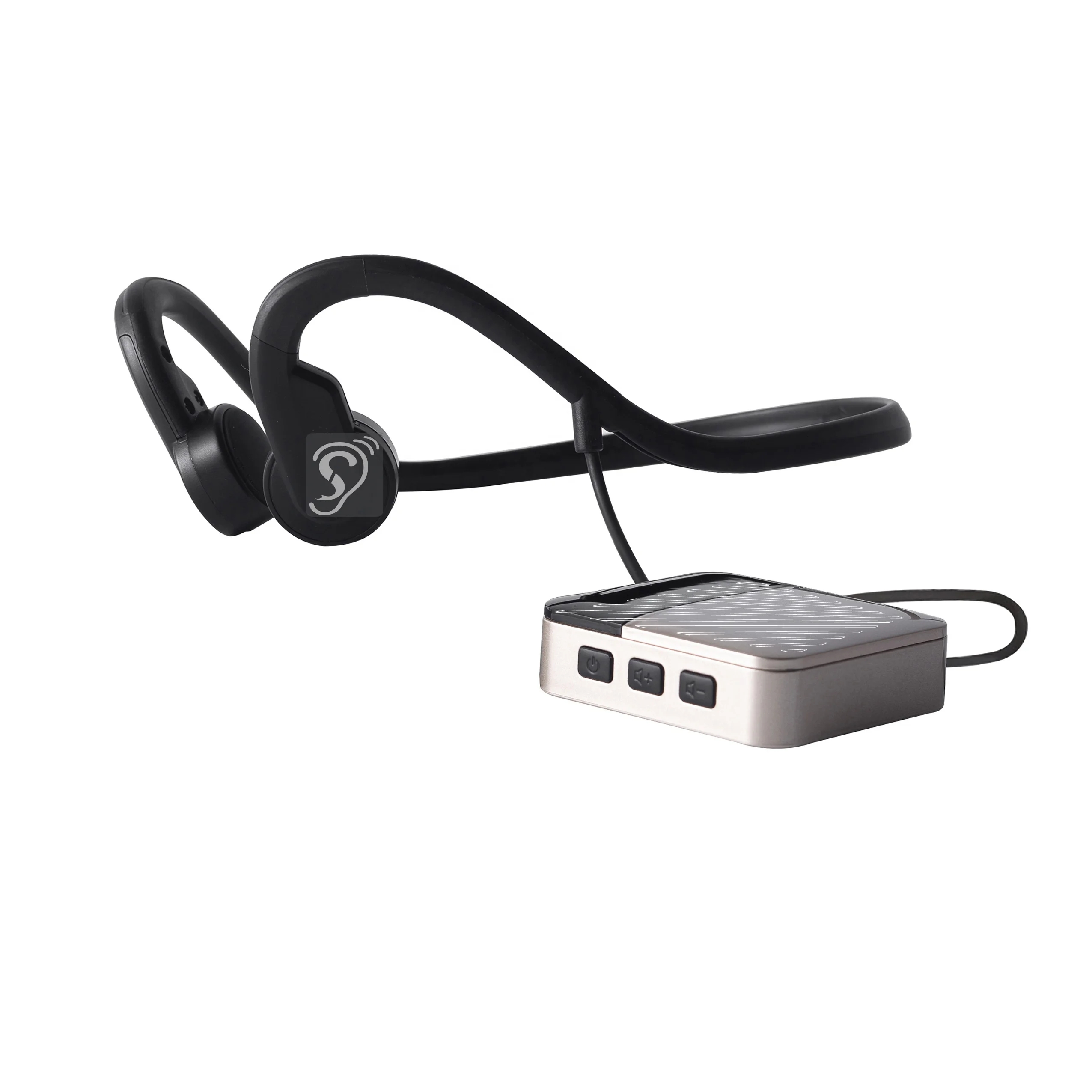Audio Without Music - Earsmate Bone Conduction เครื่องช่วยฟังโดยไม่ต้องผ่าตัด 16CH ลดเสียงรบกวนชุดหูฟังไร้สายสําหรับผู้สูงอายุหูหนวกโทรเพลง