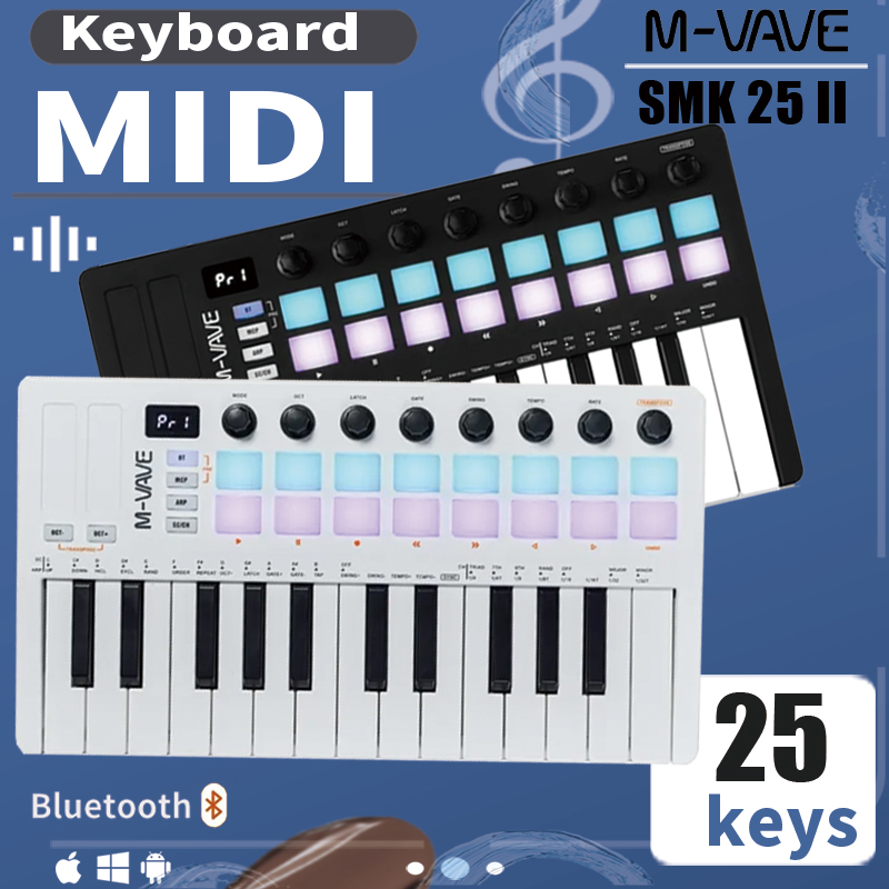 Midi Controller Pad - M-VAVE SMK-25 II คีย์บอร์ดคอนโทรลเลอร์ MIDI –