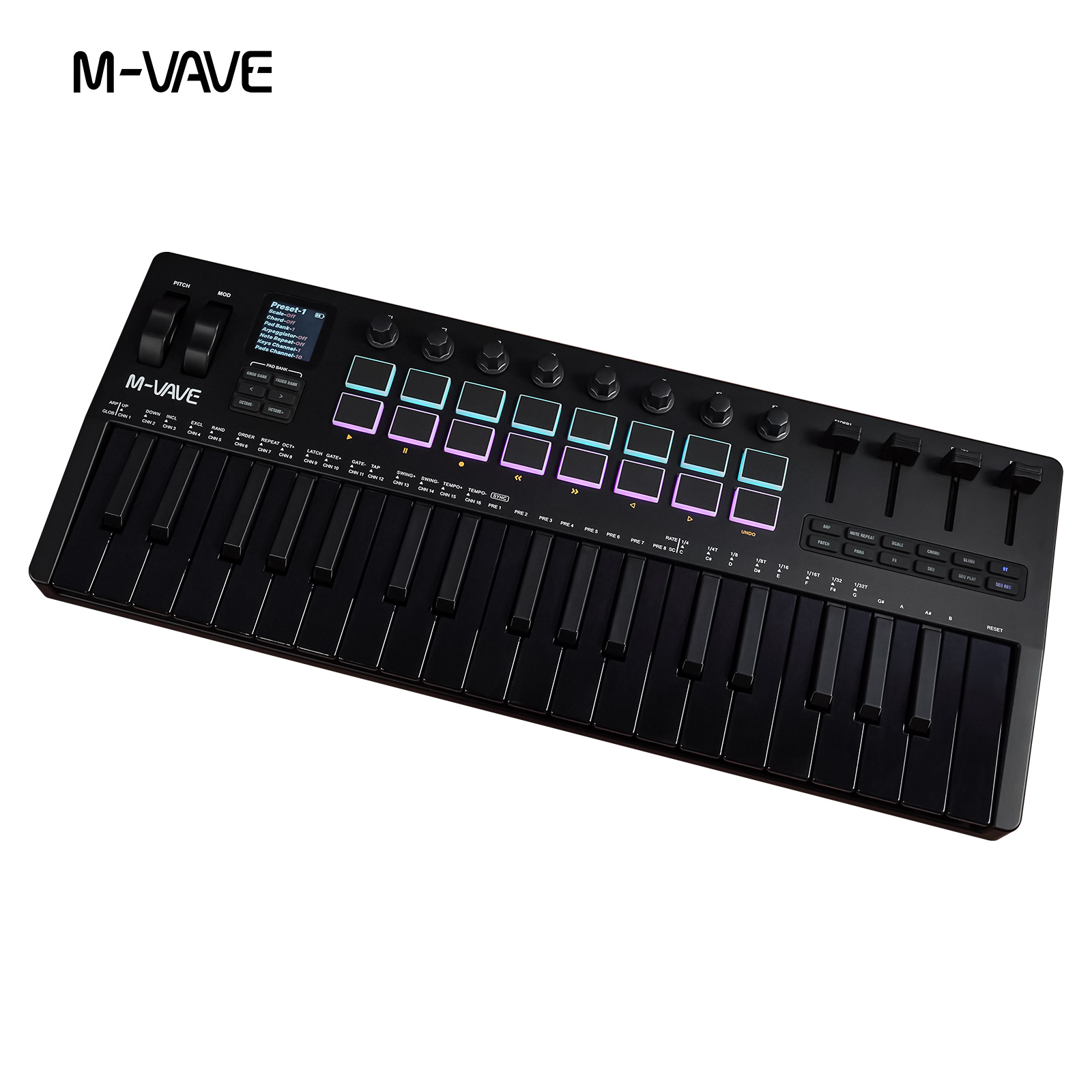Midi Controller Pad - M-VAVE SMK-37 คอนโทรลเลอร์ MIDI แบบ USB