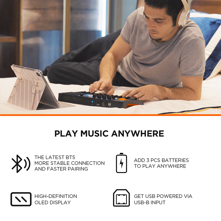 คีย์บอร์ดคอนโทรลเลอร์ MIDI พร้ - Midi Controller Pad บทวิจารณ์และราคา
