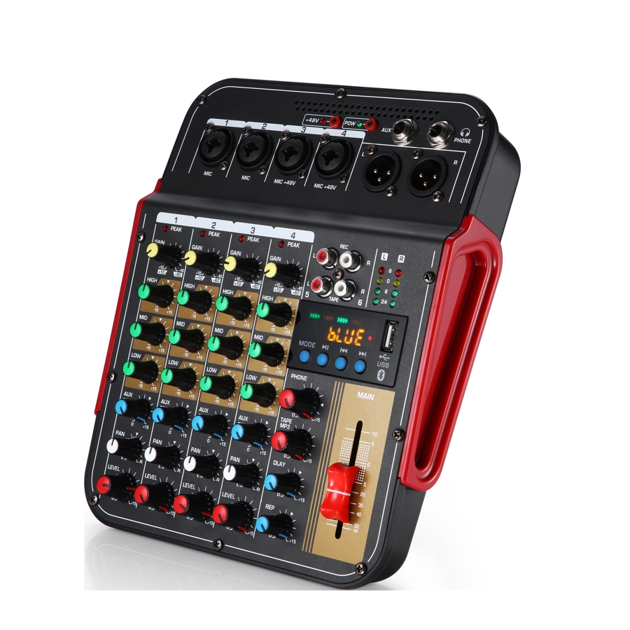 เครื่องผสมสัญญาณเสียงบลูทูธและ - Audio Music Dj บทวิจารณ์และราคา
