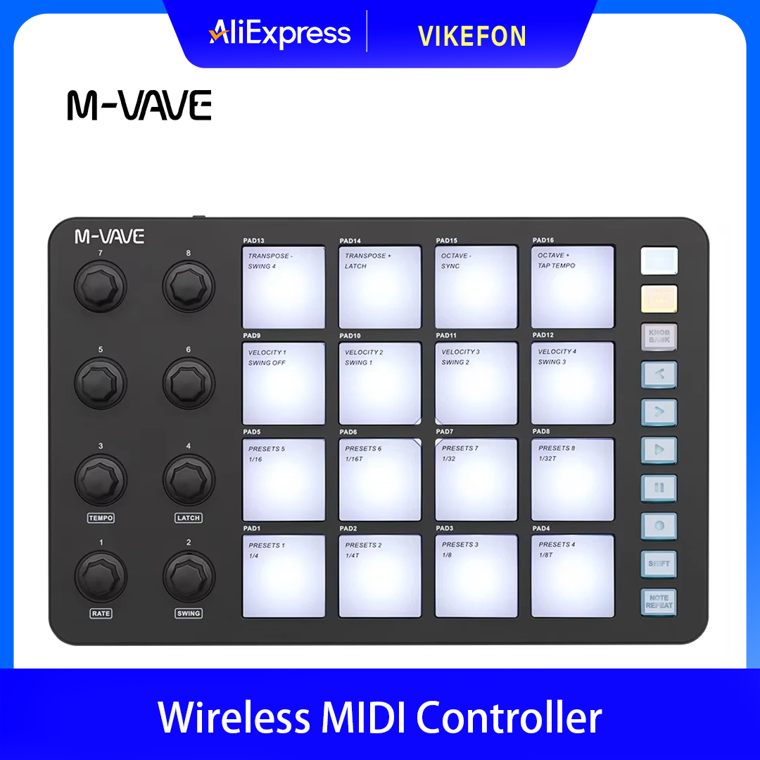 M-VAVE SMC-PAD คอนโทรลเลอร์ MI - Midi Controller Pad บทวิจารณ์และราคา