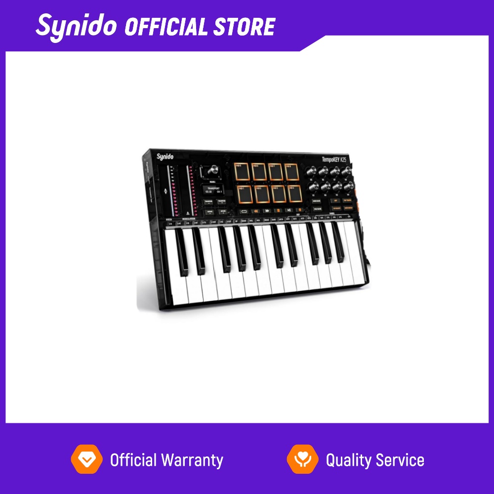 Synido Tempokey K25 คีย์บอร์ดค - Midi Controller Pad บทวิจารณ์และราคา