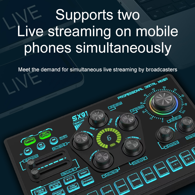 SX91 48V Audio Mixer พร้อม Voi - Audio Music Dj บทวิจารณ์และราคา