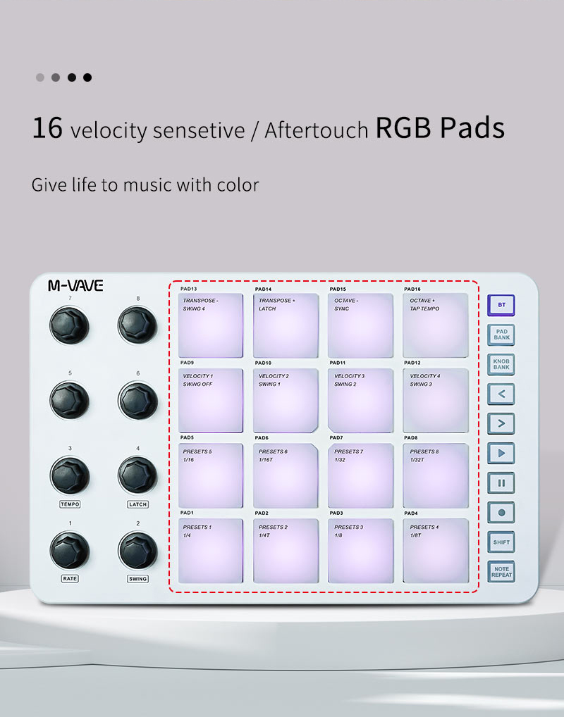 M-Vave SMC-PAD LaunchPad คอนโท - Midi Controller Pad บทวิจารณ์และราคา