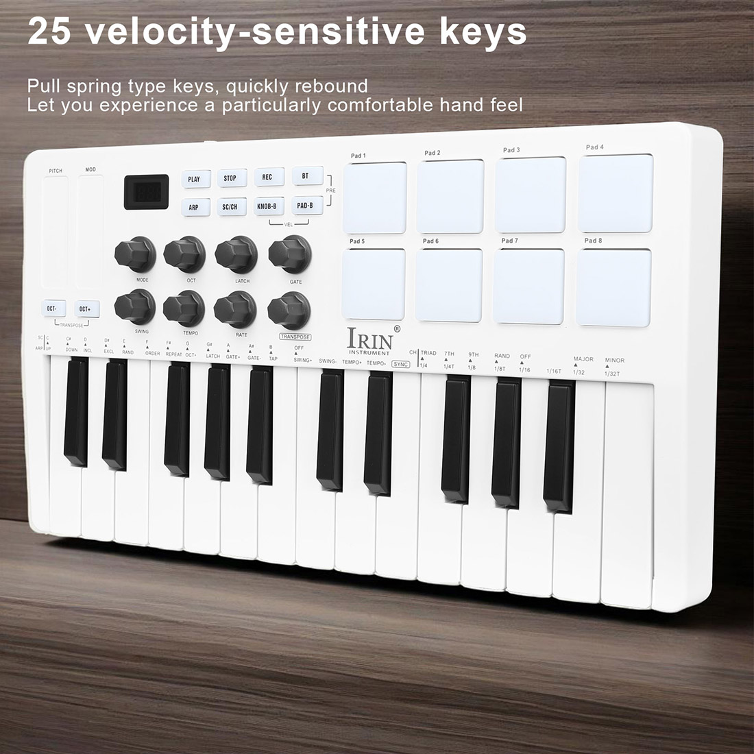 คีย์บอร์ด MIDI แบบพกพา SMK-25  - Midi Controller Pad บทวิจารณ์และราคา