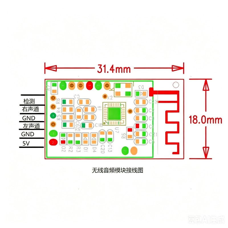 โมดูลส่งสัญญาณเสียงไร้สาย 2.4G - Audio Music Image บทวิจารณ์และราคา
