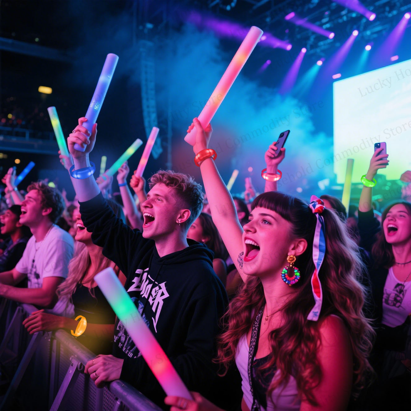 20-100 ชิ้น กำไลข้อมือ LED แบบ - Audio Music Dj บทวิจารณ์และราคา