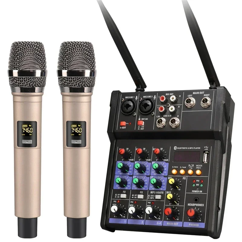 เครื่องผสมเสียง USB 4 ช่องพร้อ - Audio Music Dj บทวิจารณ์และราคา