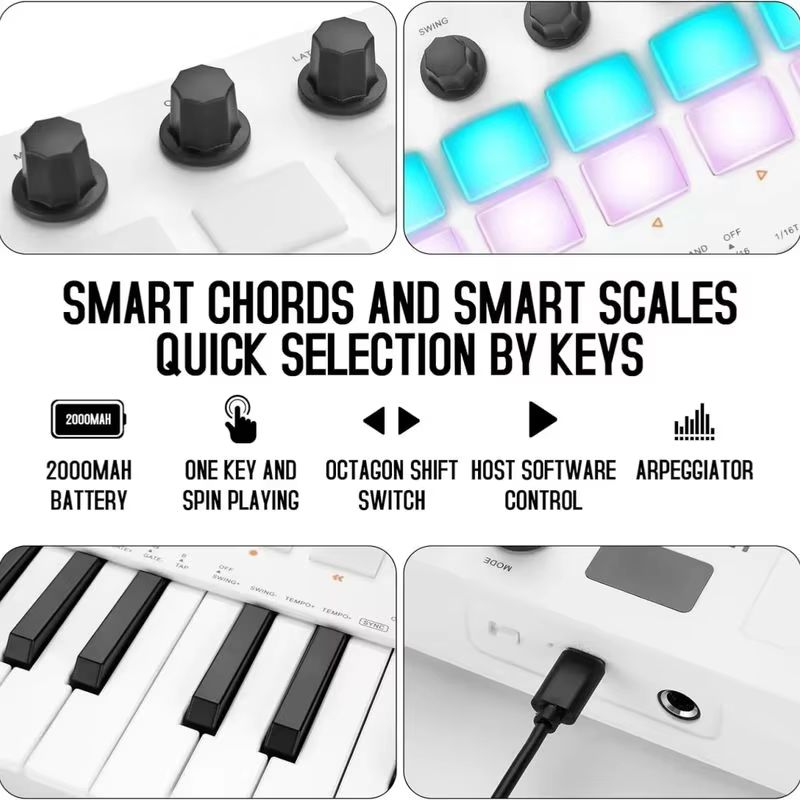 คีย์บอร์ดคอนโทรลเลอร์ M-Vave S - Midi Controller Pad บทวิจารณ์และราคา