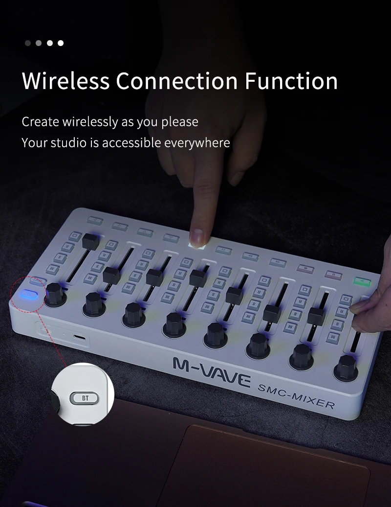 คอนโทรลเลอร์ MIDI ไร้สาย M-VAV - Midi Controller Pad บทวิจารณ์และราคา