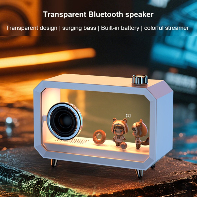 DIY ลําโพงบลูทูธโปร่งใส RGB แส - Audio Music Spotify บทวิจารณ์และราคา