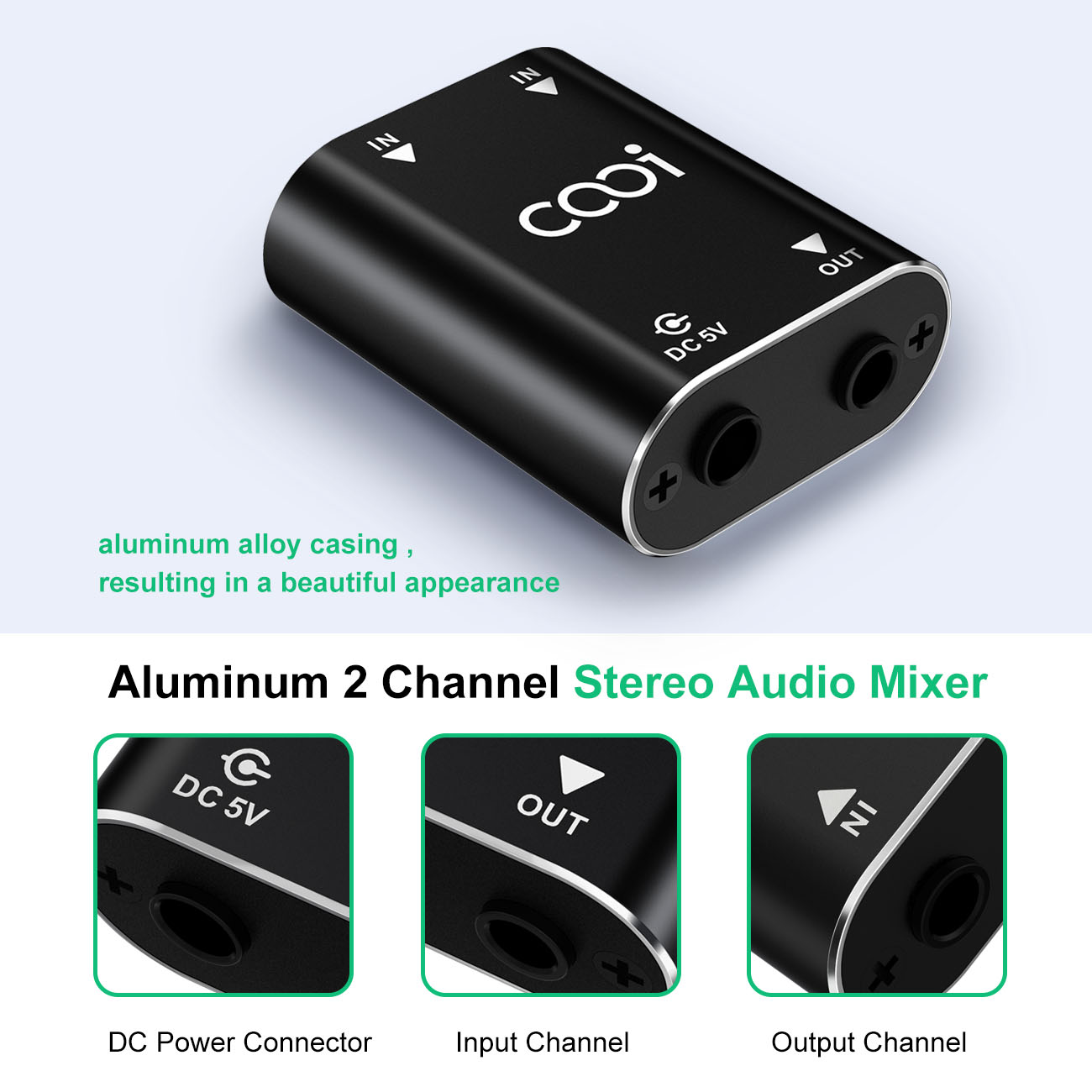 Cooidea 2 Channel Mini Stereo  - Audio Music Dj บทวิจารณ์และราคา