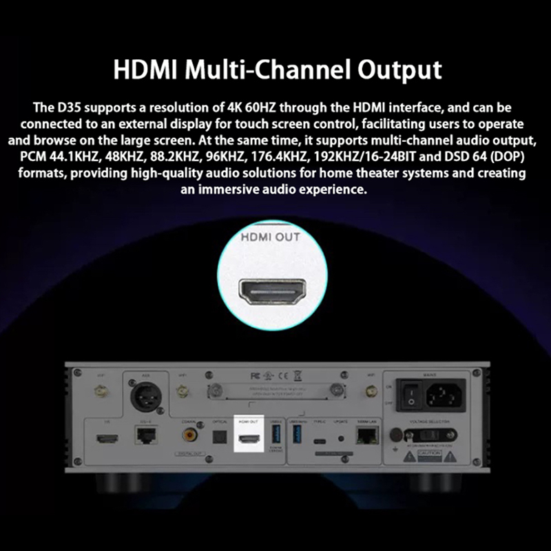 เครื่องสตรีมเพลงไร้สาย D35 Hi- - Audio Without Music บทวิจารณ์และราคา
