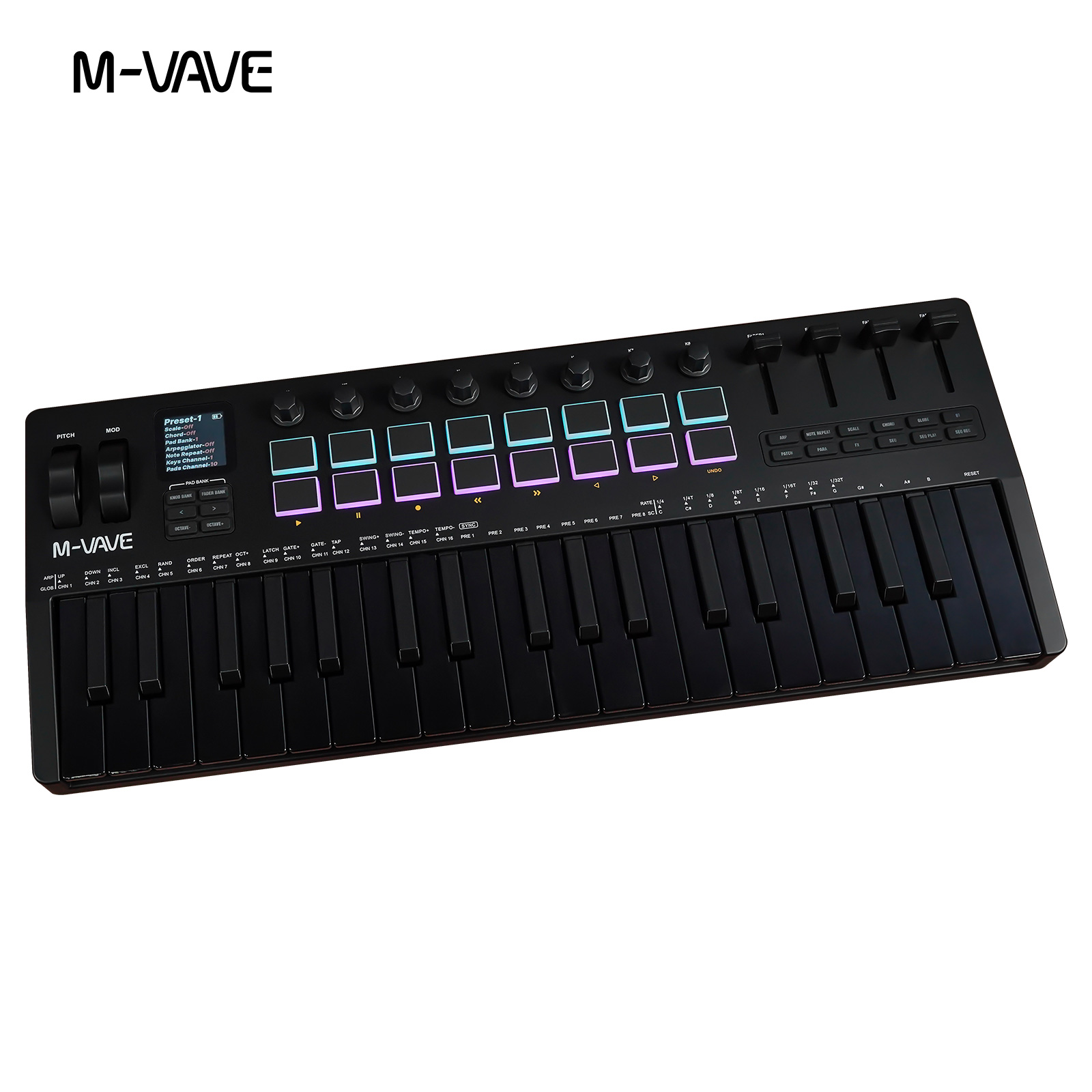 M-VAVE SMK-37 คอนโทรลเลอร์ MID - Midi Controller Pad บทวิจารณ์และราคา