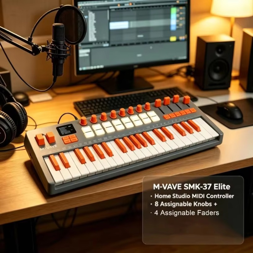 M-VAVE SMK-37 คีย์บอร์ด MIDI ร - Midi Controller Pad บทวิจารณ์และราคา